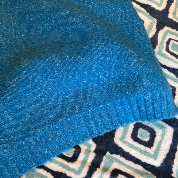 All Chill Bright Blue Knit Turtleneck Sweater Dress - Picture 13 of 15